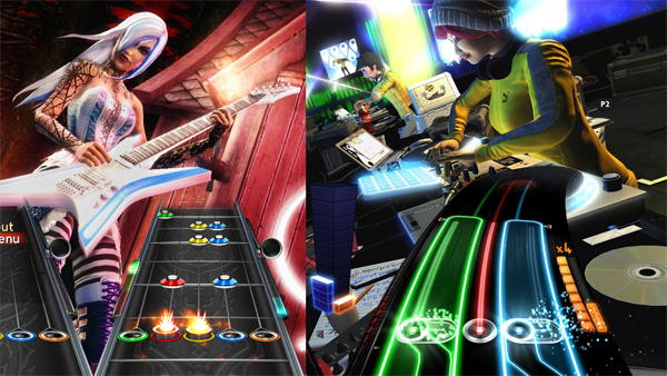 Snart försvinner allt extramaterial till Guitar Hero och DJ Hero