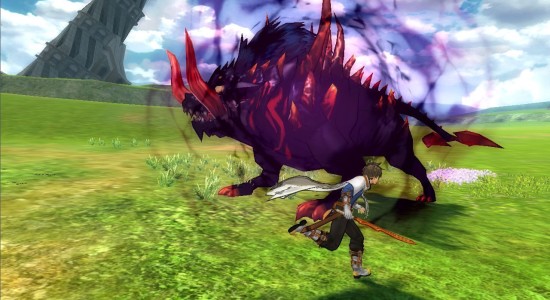 Vildsvinen i Tales of Zestiria är något större och argare än de vi har i Sverige.