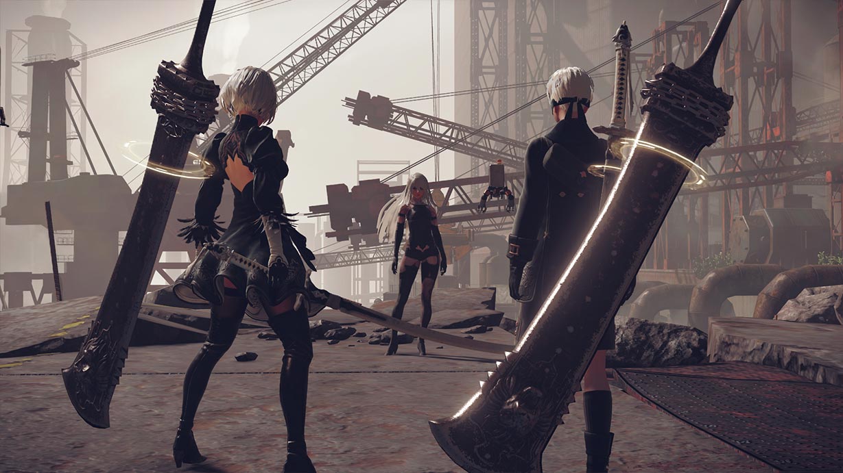 Japanska versionen av Nier: Automata har engelskt språkalternativ