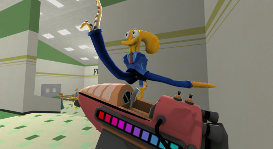 Det är lätt att se hur Octodad kan lura sin omgivning.