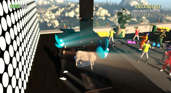 Det går minsann att dansa i Goat Simulator också! Kör hårt, Deadmau5!!