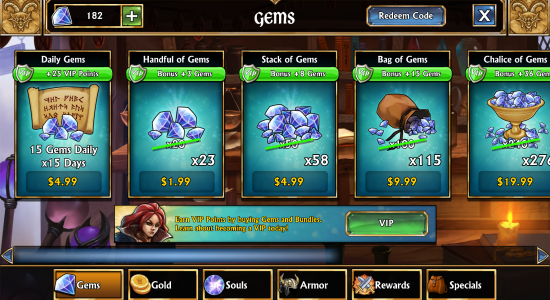 Gems Of War Butik