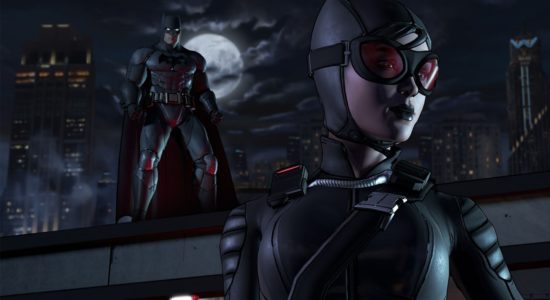Batman möter Catwoman tidigt i spelet,.