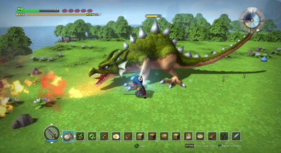 Jodå, drakarna är ganska stora i Dragon Quest Builders!